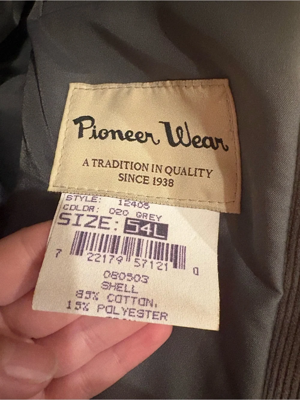 Pioneer Wear Light Gray Corduroy Blazer